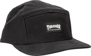 Thrasher Hat Mag Logo 5 Panel Black