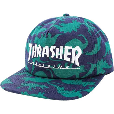 Thrasher Hat Snapback Mag Log Dino Print