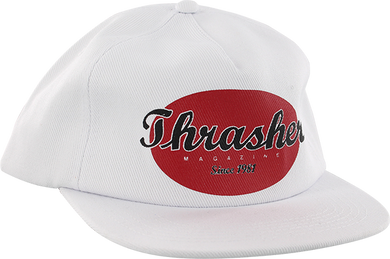 Thrasher Hat Oval White