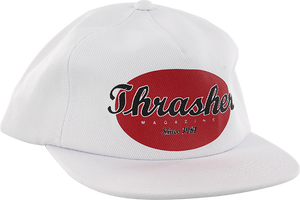 Thrasher Hat Oval White