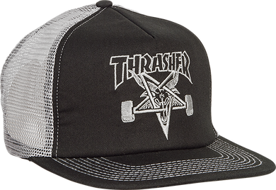 Thrasher Hat Mesh Sk8 Goat Black Silver
