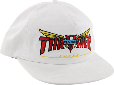 Thrasher Hat Venture Collab White