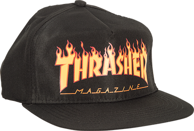 Thrasher Hat Flame ADJ Black