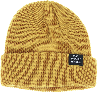 The Heated Wheel Beanie Stacked Mustard