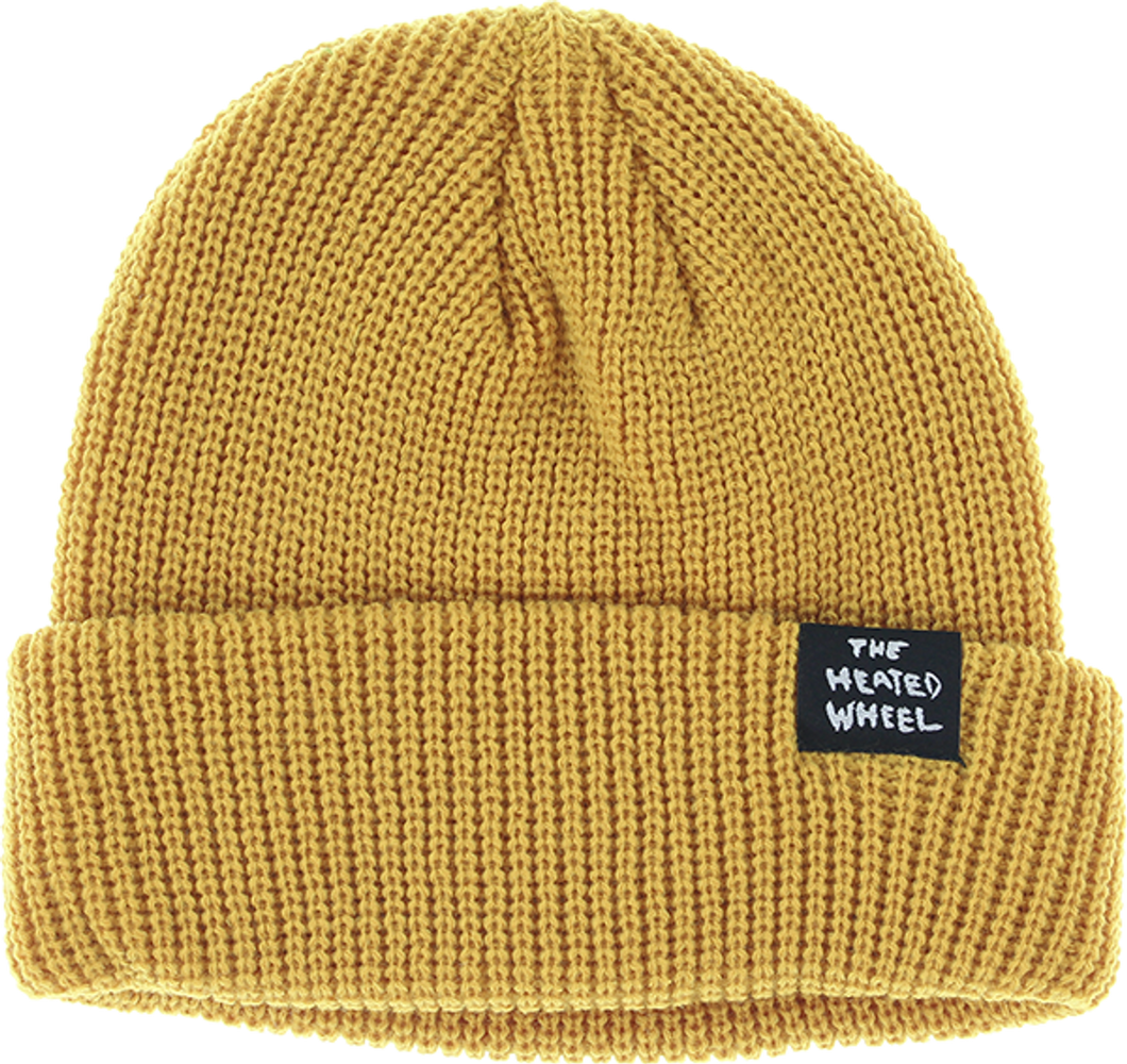 The Heated Wheel Beanie Stacked Mustard