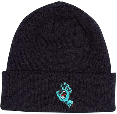 Santa Cruz Screaming Hand Beanie Long Shoreman Navy