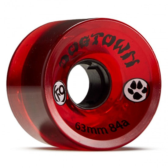 Dogtown Wheel 63mm - Red Clear
