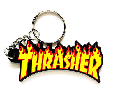 Thrasher Keychain Flame Logo