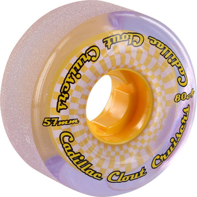 Cadillac Wheels 57MM Purple Yellow 80a