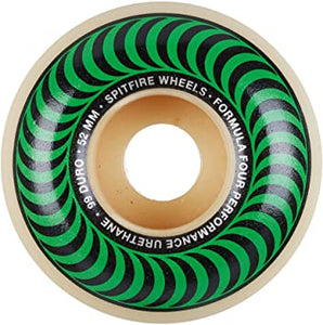 Spitfire Wheels 52mm Formula4 99a Classic Green 99a