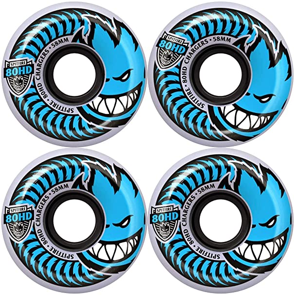 Spitfire Wheels 58mm 80HD Clear/Blue Conical