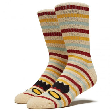 Toy Machine Socks Monster Face Mini Stripes Mutli