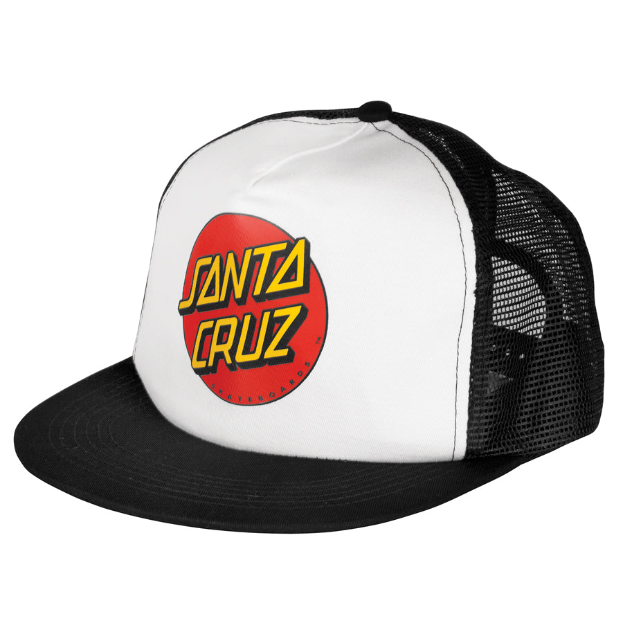 Santa Cruz Trucker Hat Mesh Classic Dot Black/White