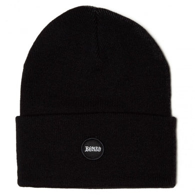 Bones Beanie Black Circle Logo 