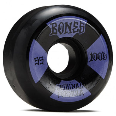 Bones 100's 55mm V5 Sidecut Black Wheels