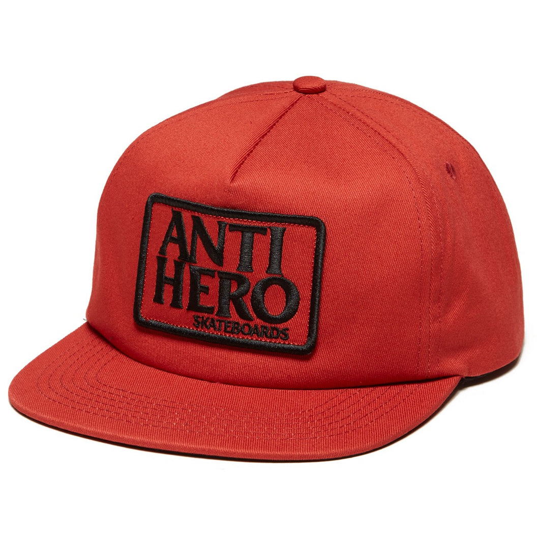 Anti Hero Reserve Patch Snapback Hat Red