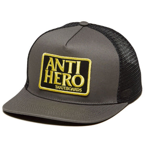 Anti Hero Hat Reserve Patch Mesh Snapback  Grey - Black