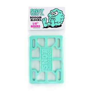 Snot Wheel Co Risers 1/8" Teal Booger Blocks