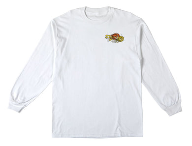 Anti Hero Long Sleeve Tee Aquafarm White