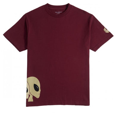 Alien Workshop Tee 3 Aliens Maroon Small