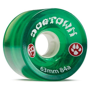 Dogtown Wheel 63mm - Clear Lime