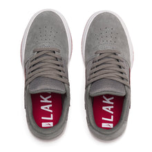 Load image into Gallery viewer, Lakai Brighton Kids Grey/Red Suede