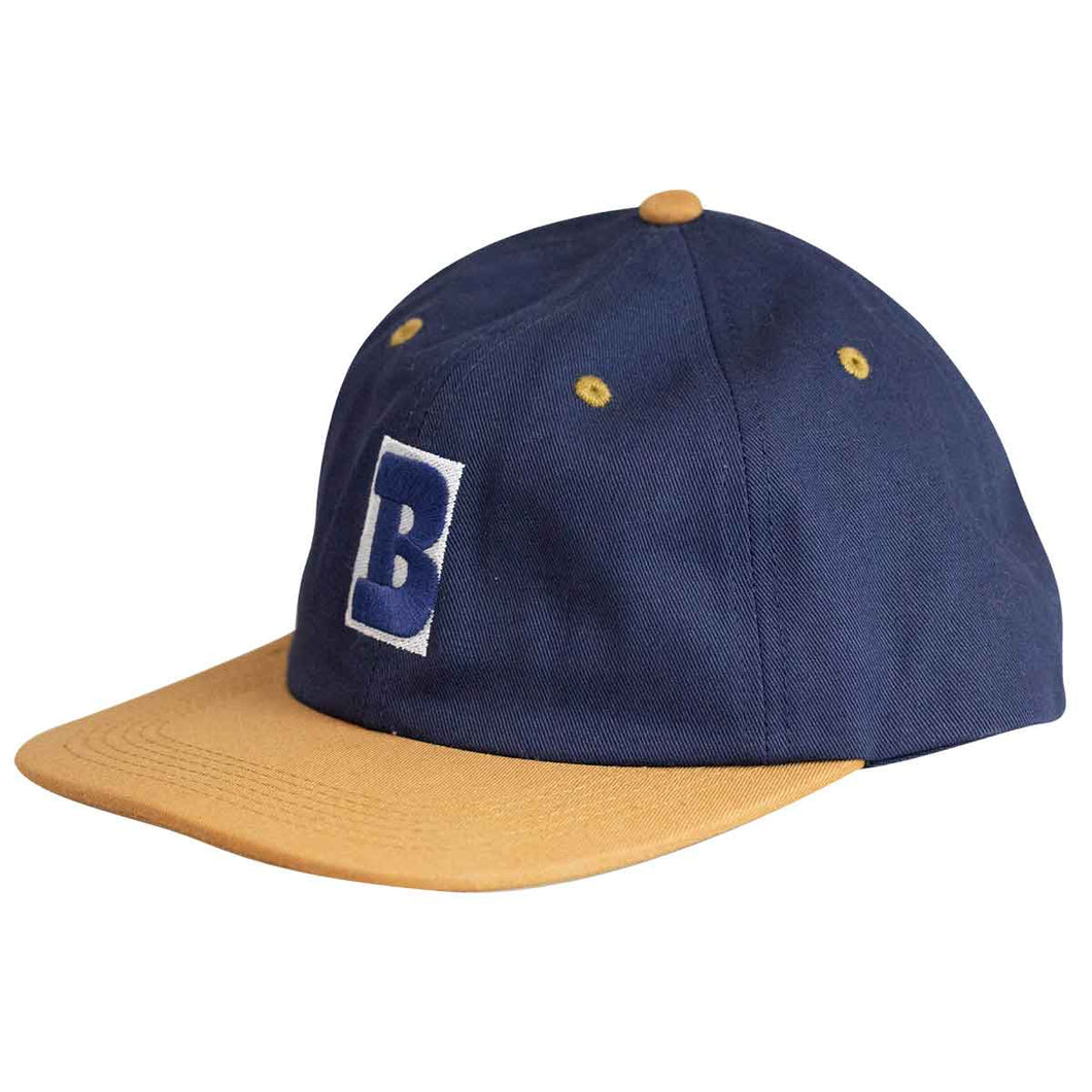 Baker Hat Capitol B Navy Tan Snapback