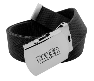Baker Belt Brand Logo Web Black/Silver