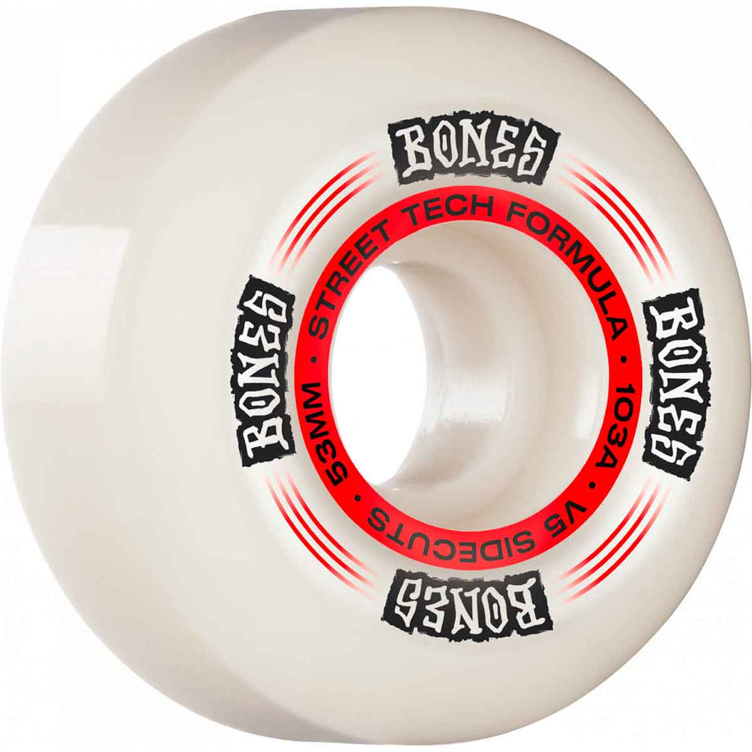 Bones 53mm V5 Sidecut Regulators Wheels White