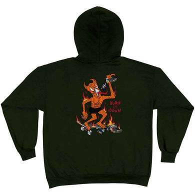 Thrasher Hoody Burn It Down Brown