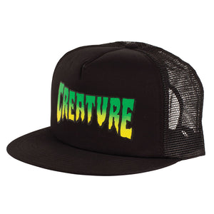 Creature Trucker Hat Logo Mesh Black