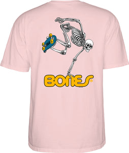 Powell Tee Sk8board Skeleton Pink