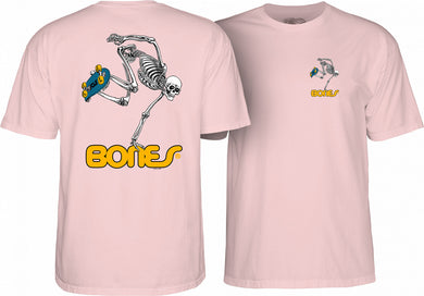 Powell Tee Sk8board Skeleton Pink