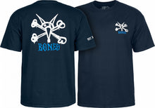 Load image into Gallery viewer, Bones Youth T-Shirt Rat Bones Navy