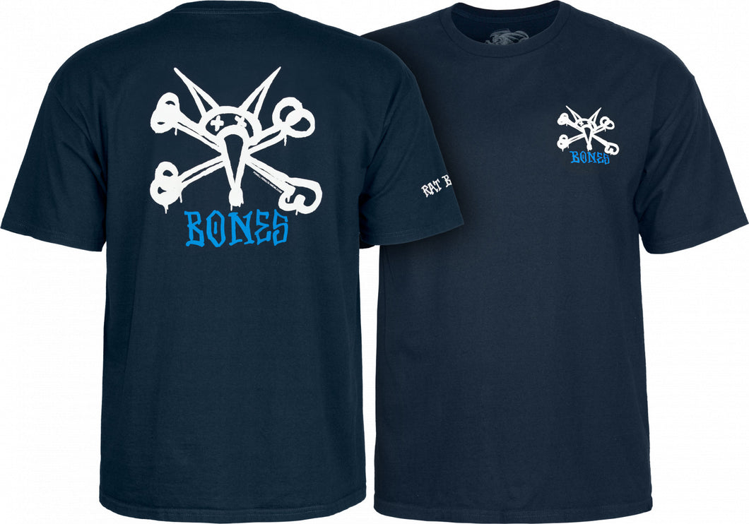 Bones Youth T-Shirt Rat Bones Navy
