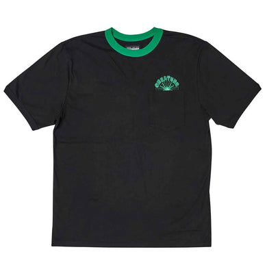 Creature Tee Pocket Ringer Black/Green