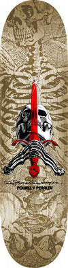 Powell Deck Skull and Sword Natural 9.0