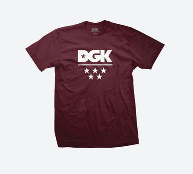 DGK Tee Youth All Star Maroon