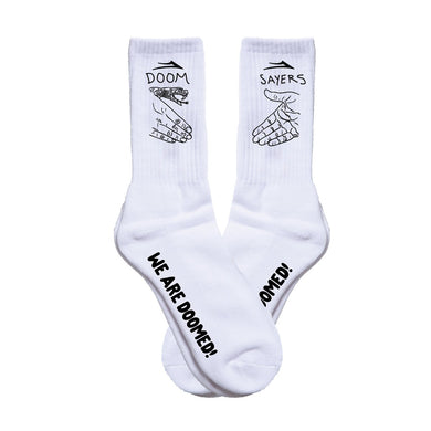 Lakai Socks Doomsayers Crew White