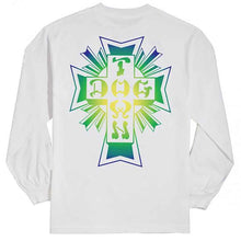 Load image into Gallery viewer, Dogtown Long Sleeve Tee Cross Logo White Color Fade