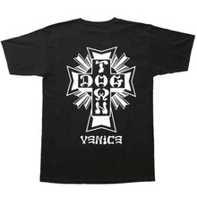 Load image into Gallery viewer, Dogtown Tee Cross Logo Venice Black White