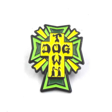 Dogtown Pin Cross Logo Green