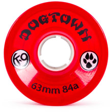 Load image into Gallery viewer, Dogtown Wheel 63mm - Red Clear