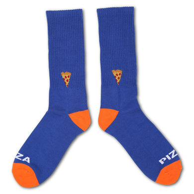 Pizza Socks Emoji Socks Blue/Orange