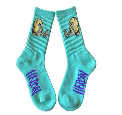 Heroin Socks Egg Teal