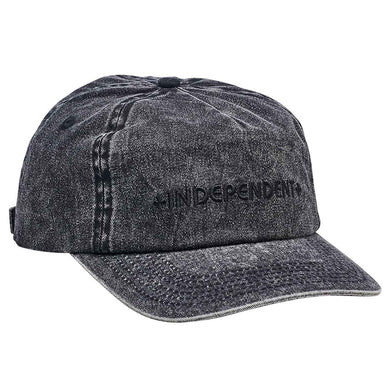 Independent Trucks Strapback Hat Unstructured Ambush Black Mineral Wash