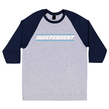 Load image into Gallery viewer, Independent 3/4 Sleeve Tee BTG Shear Grey/Navy