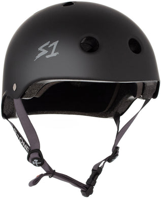 S-One Helmet Lifer Black Matte Grey Strap