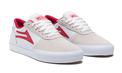 Lakai Manchester White Red Suede