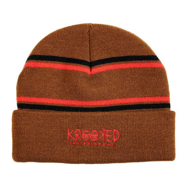 Krooked Beanie Eyes Cuff Brown/Red